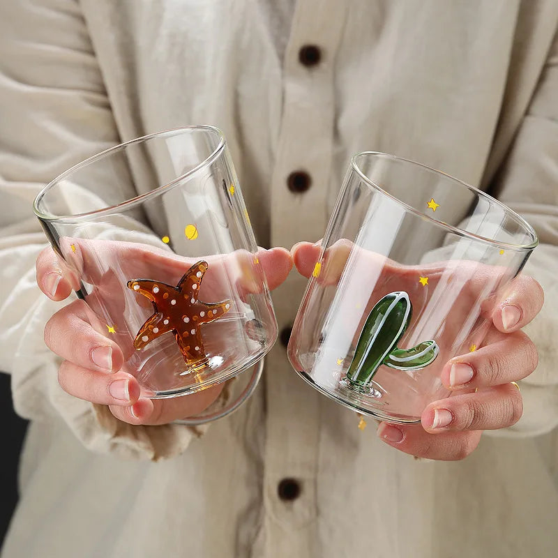 3D Creative Handmade Bubble Glass Cup