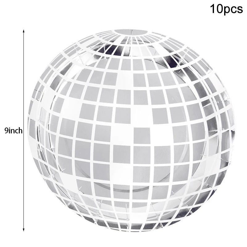 Disco Ball Theme Party Disposable Paper Tableware