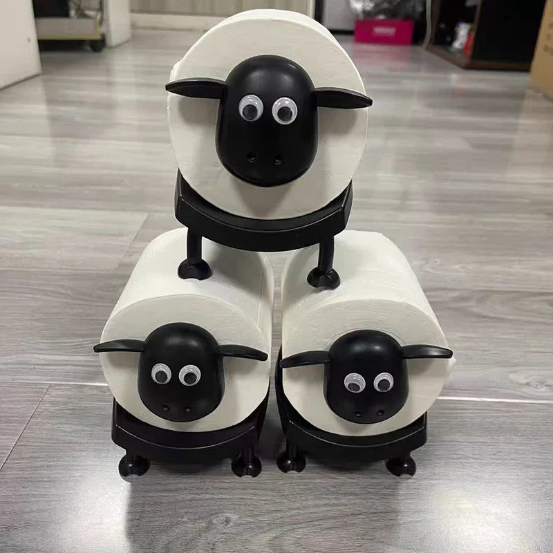 Cute Sheep Dog Shape Toilet Tissue Rack