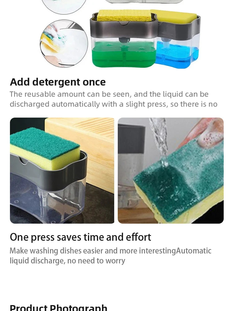 Kitchen Detergent Press Portable Soap
