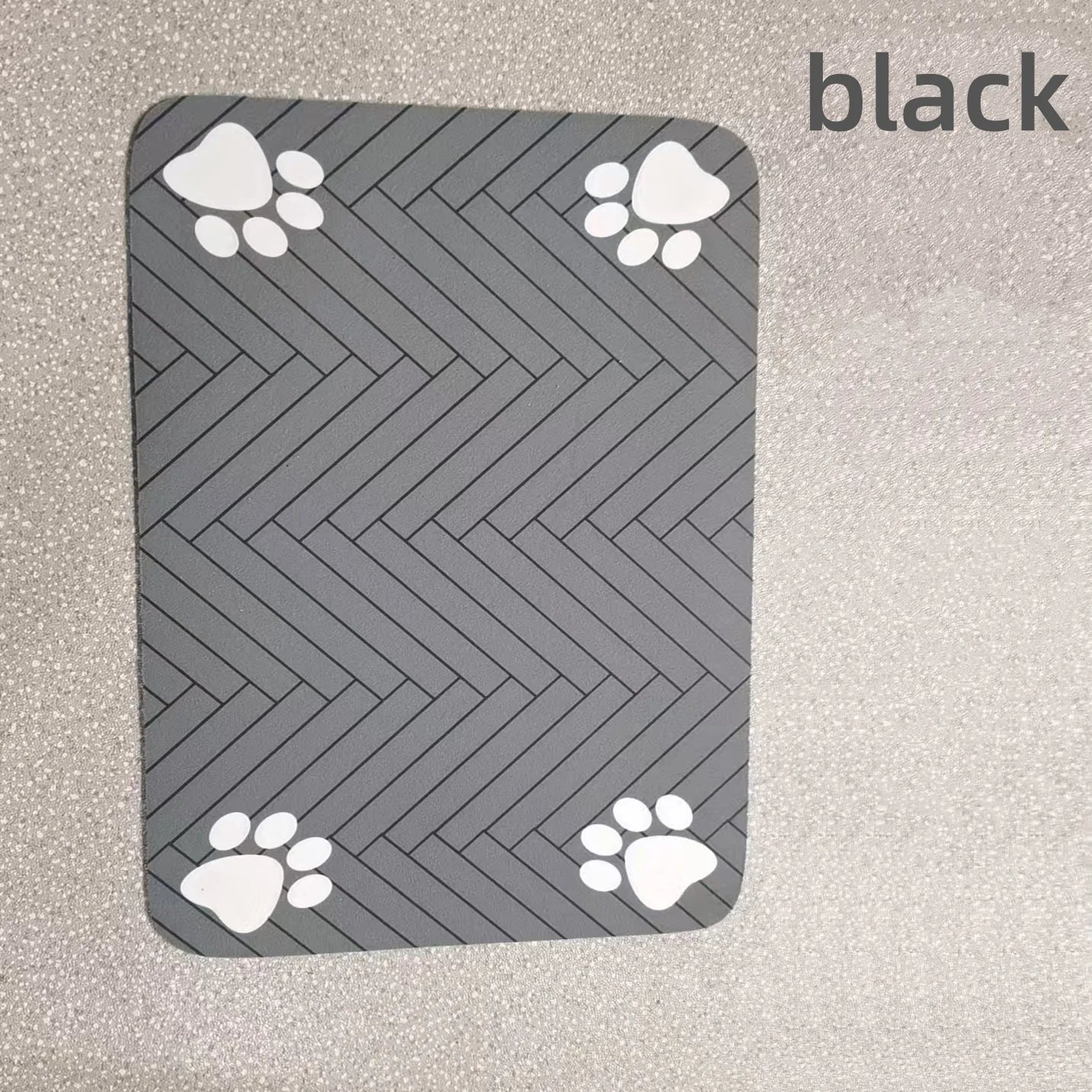 Waterproof Placemat for Pet Food & Water Bowls, Quick-Dry Rubber Backing