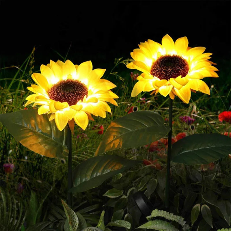 Solar Simulation Sunflower LED Lights