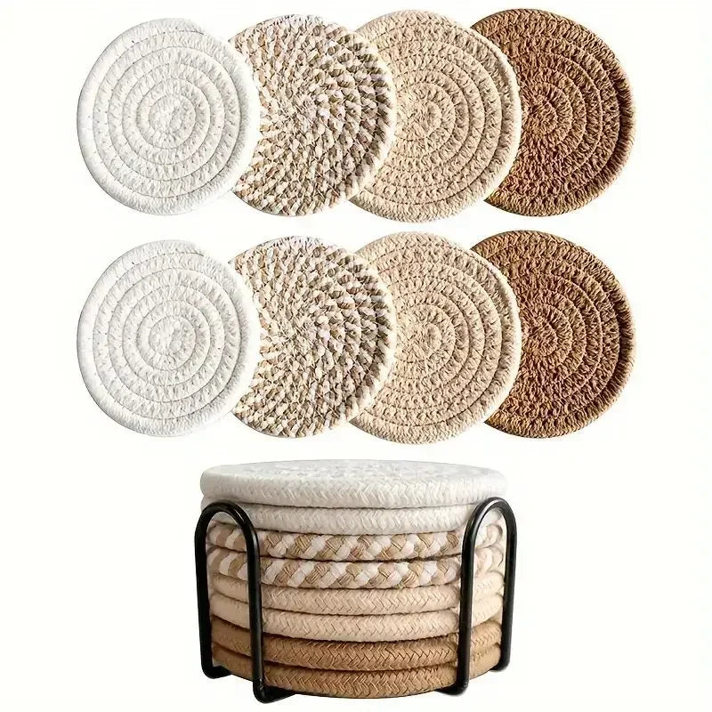8-Piece Set Absorbent Coasters for Drinks