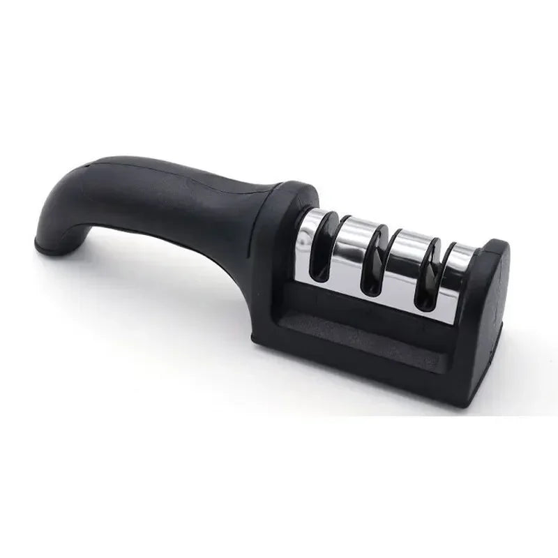 Stainless Steel Three-Purpose Sharpening Stone for Kitchen Tools