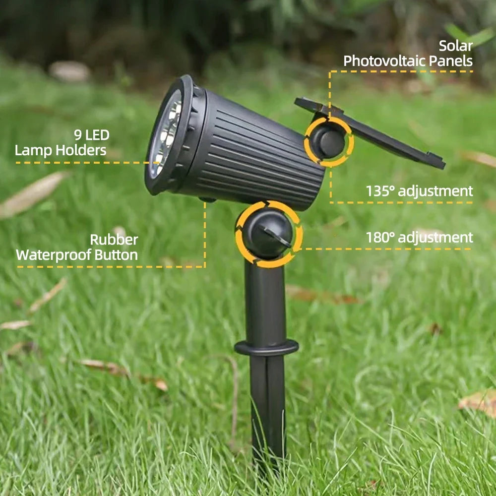 IP65 Waterproof Outdoor RGB Solar Landscape Lights