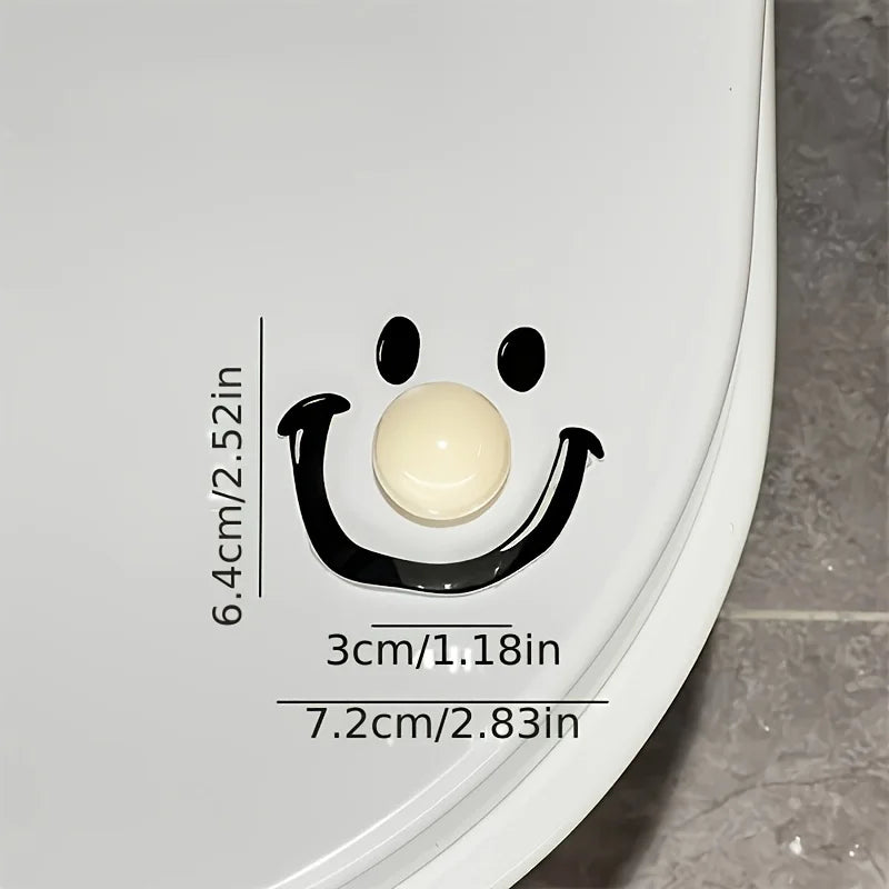 Contemporary Style Dopamine Smile Ball Toilet Lid Lifter