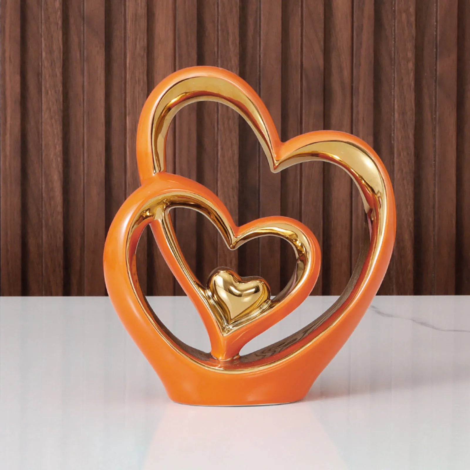Ceramic Heart Statue