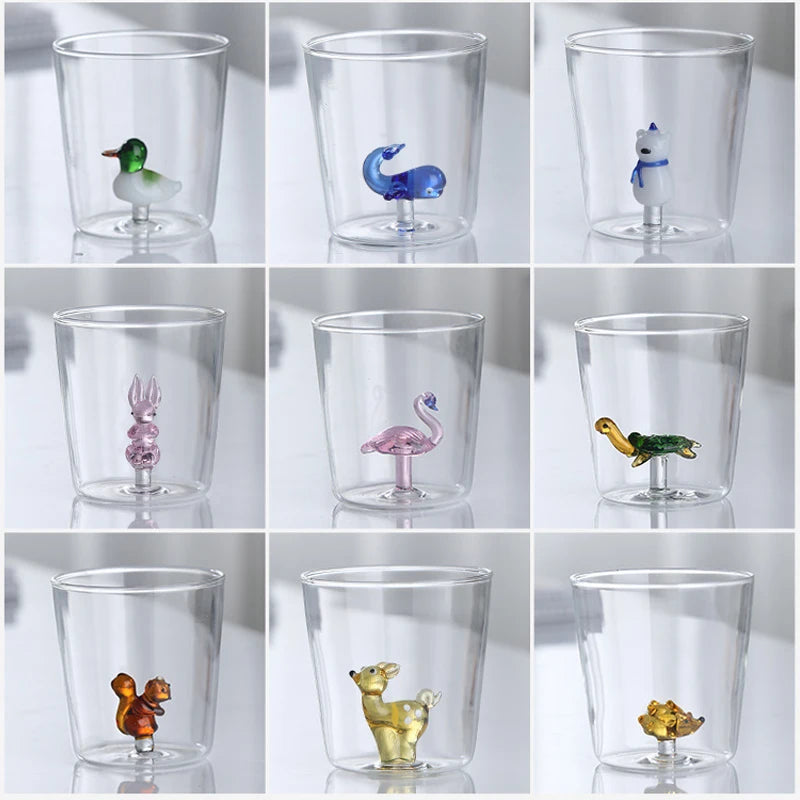 3D Creative Handmade Bubble Glass Cup