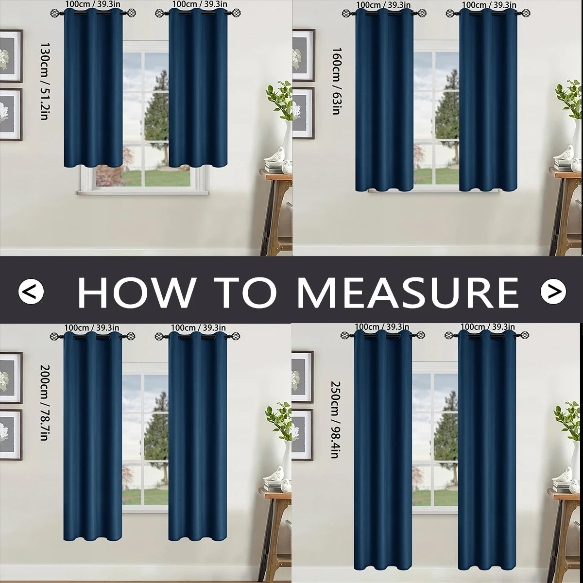 Full shading and sun protection 100% Blackout curtains