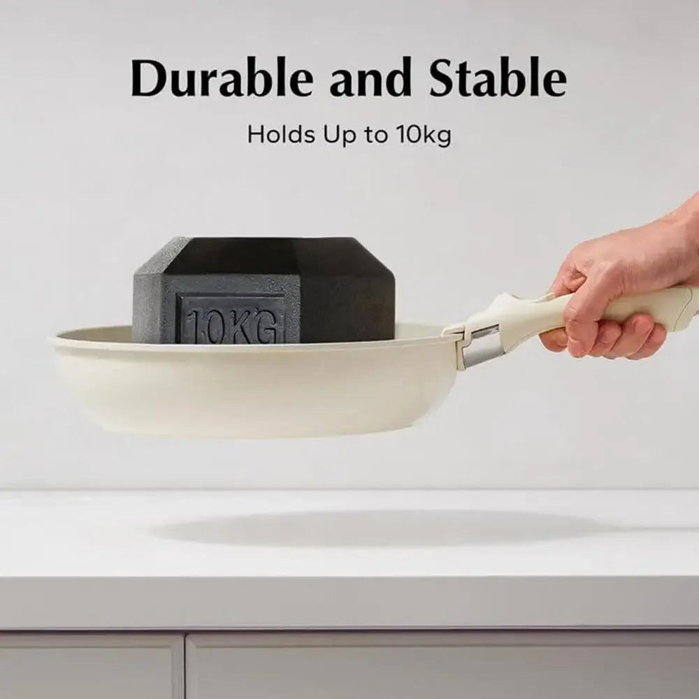 Anti Scalding cookware sets with detachable handles