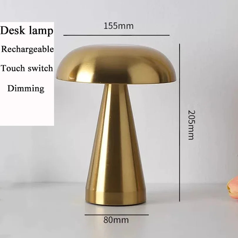 LED Table Lamp -Retro Mushroom