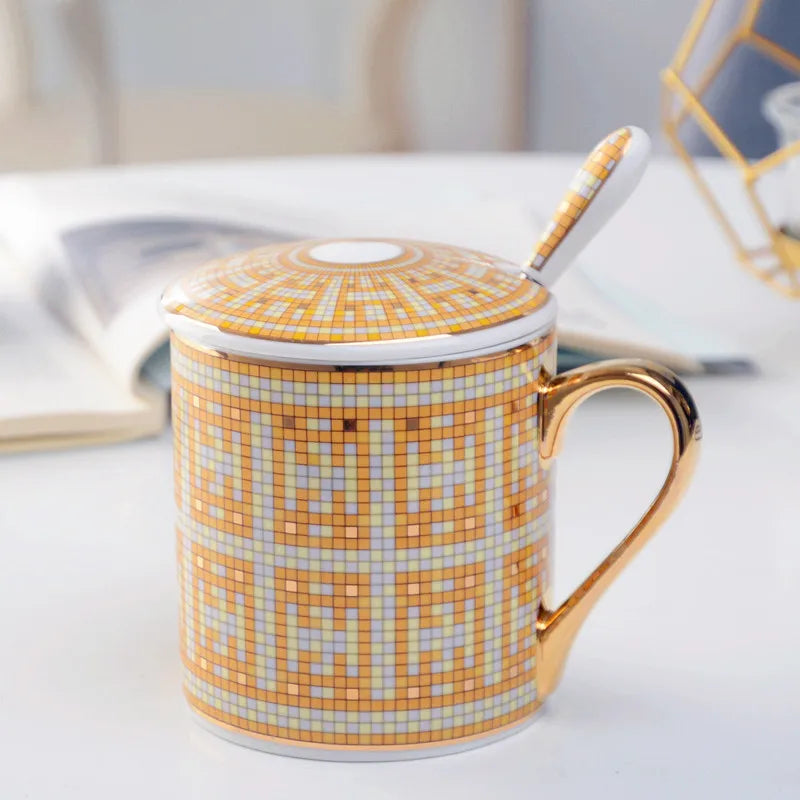 Luxury Couple's Mug Golden Edged