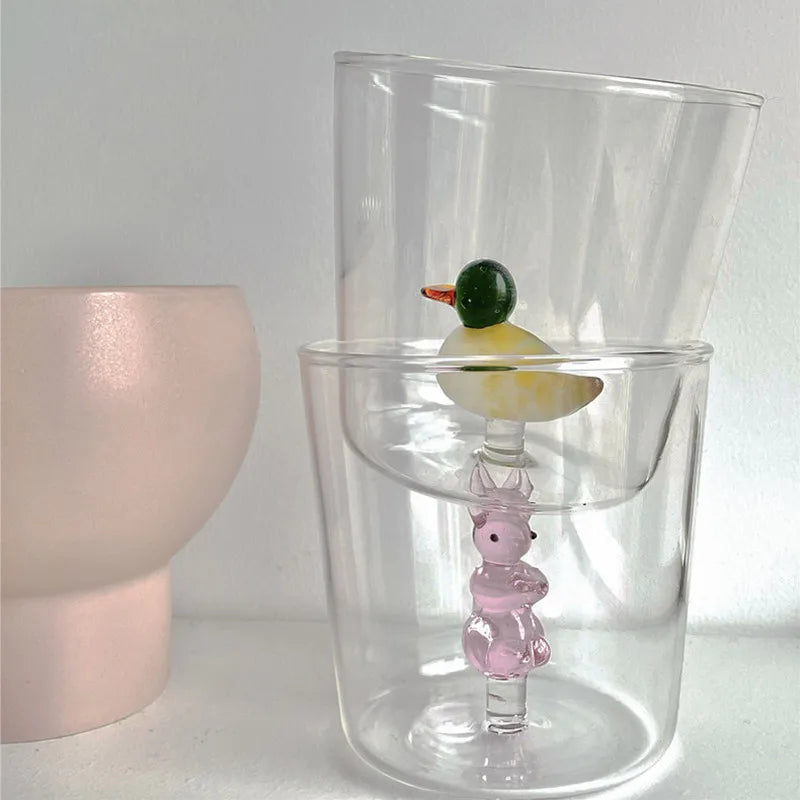 3D Creative Handmade Bubble Glass Cup