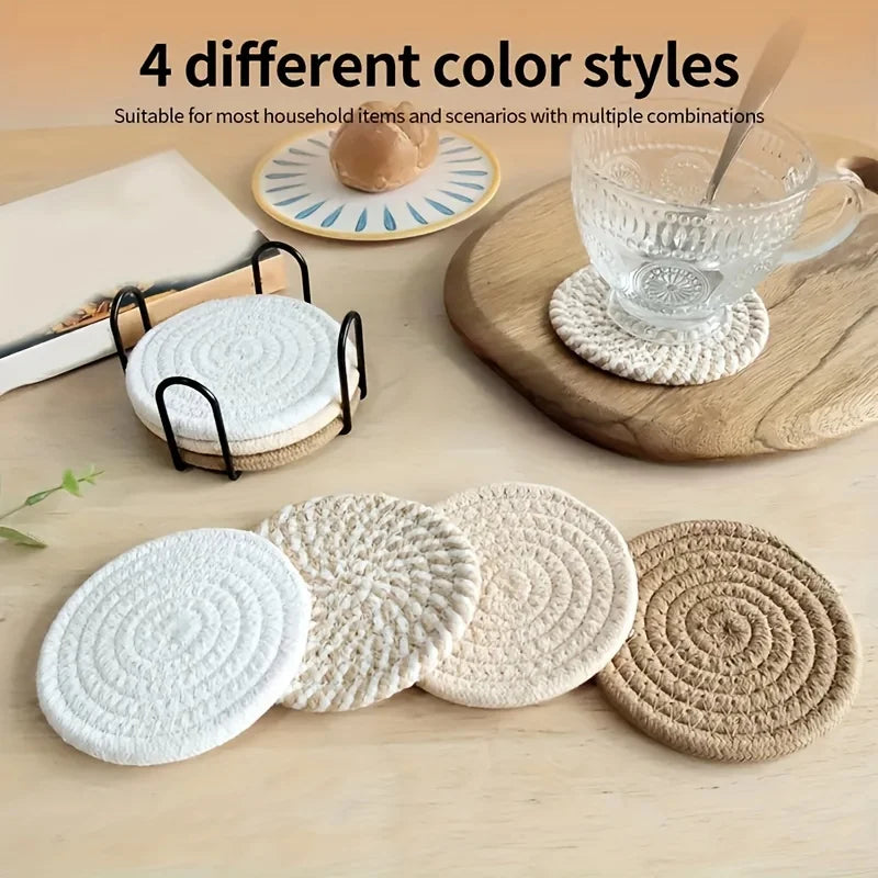 4pcs Absorbent Drink Coasters