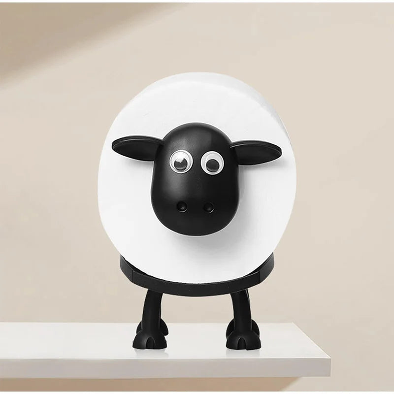 Funny Black Sheep Toilet Roll Holder