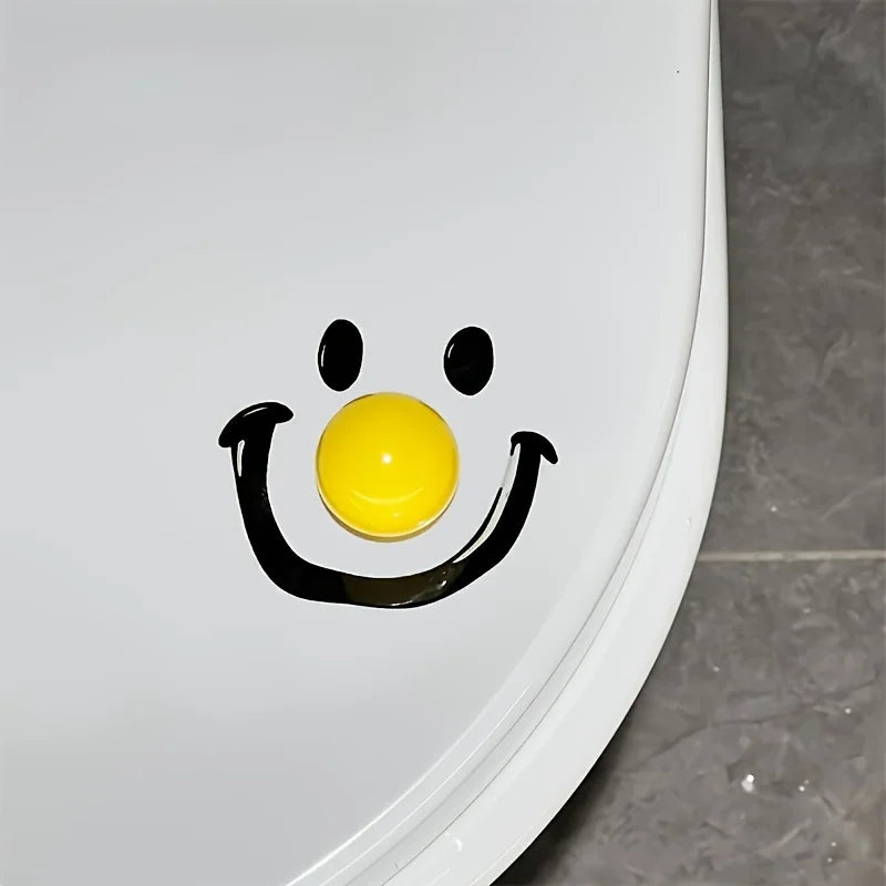 Contemporary Style Dopamine Smile Ball Toilet Lid Lifter