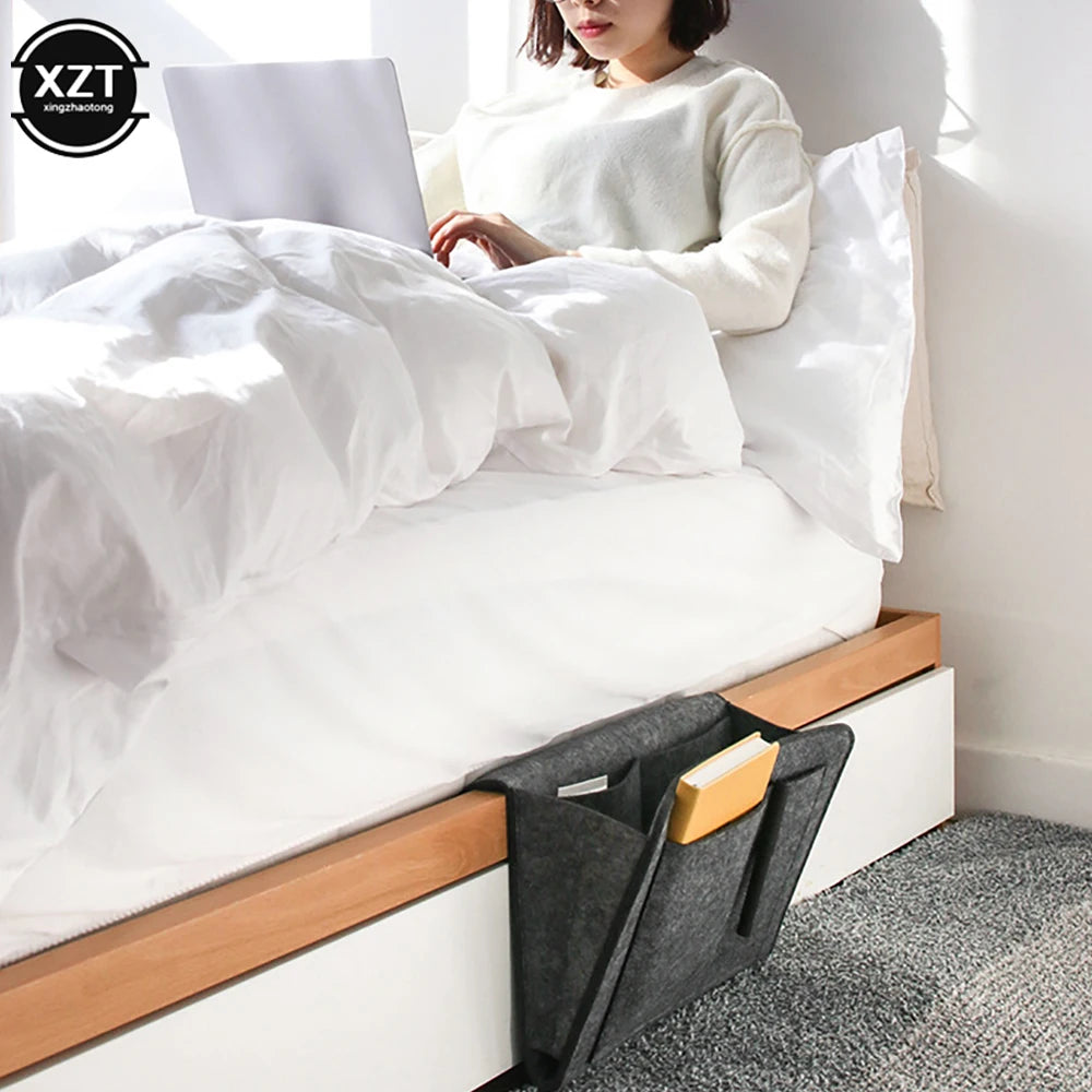 Felt Bedside Storage Bag