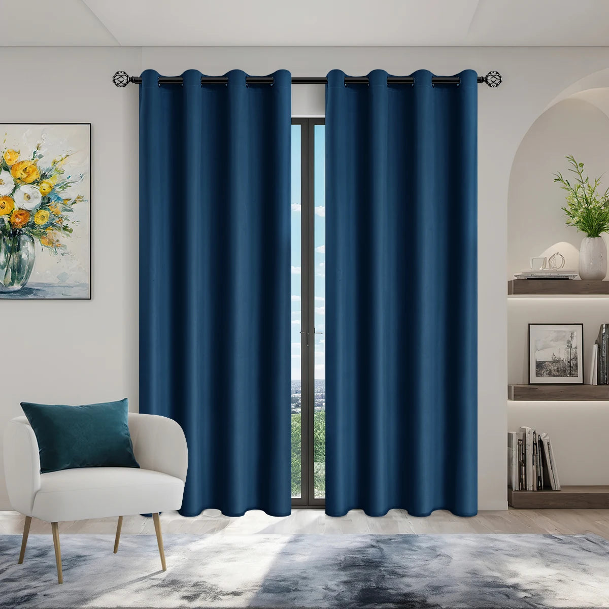Full shading and sun protection 100% Blackout curtains