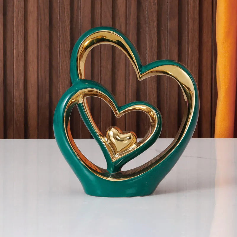 Ceramic Heart Statue