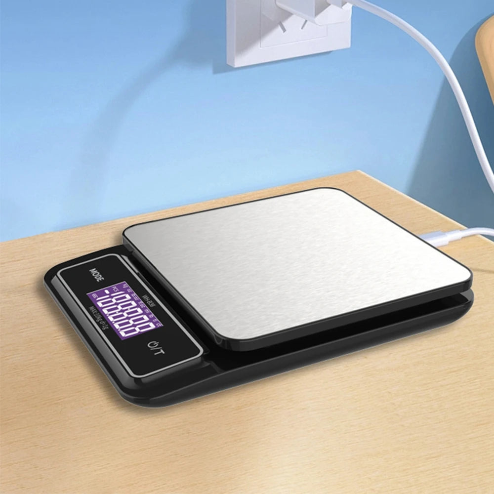 Fully Waterproof Stainless Steel USB Recharge Scale