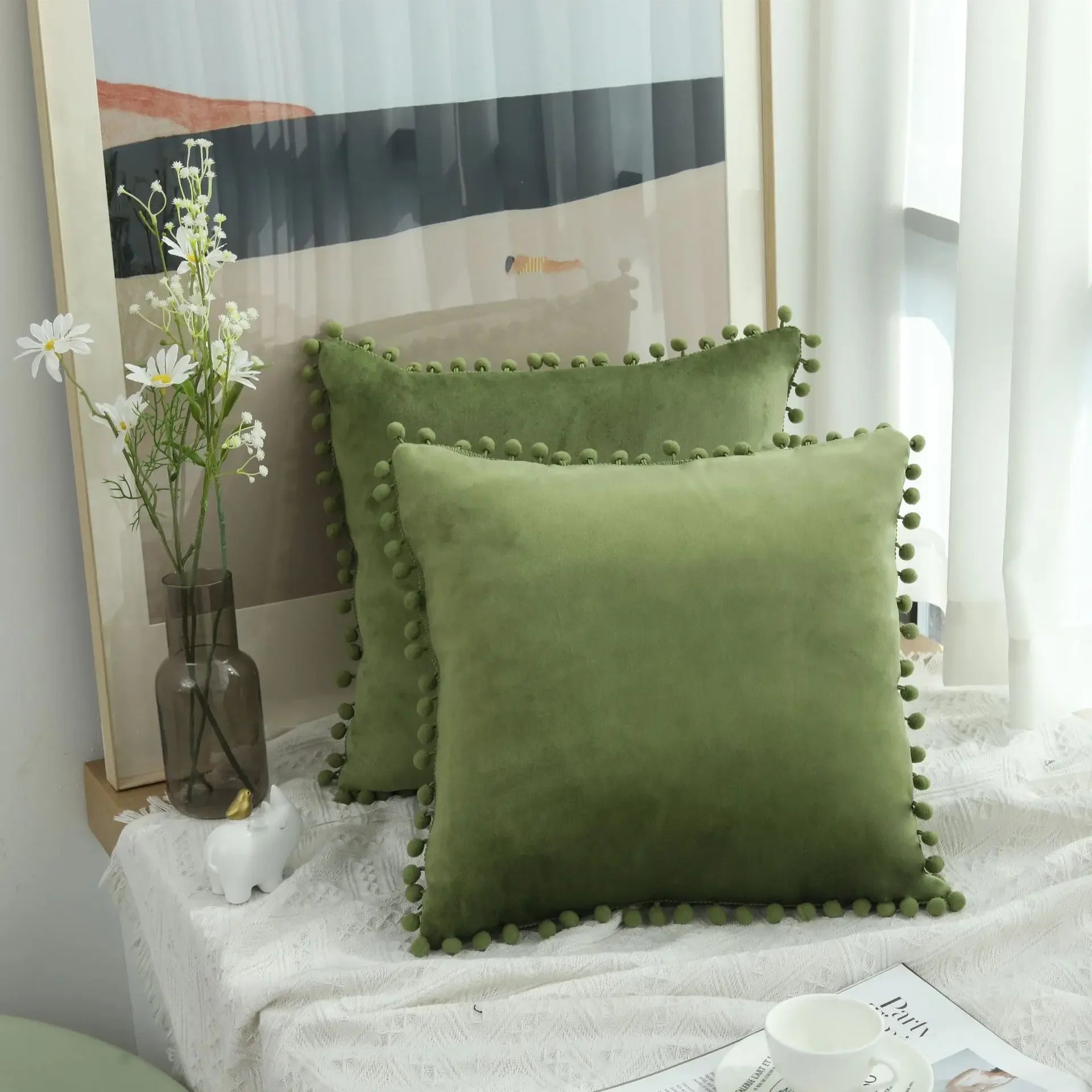 Soft Velvet Cushion Cover