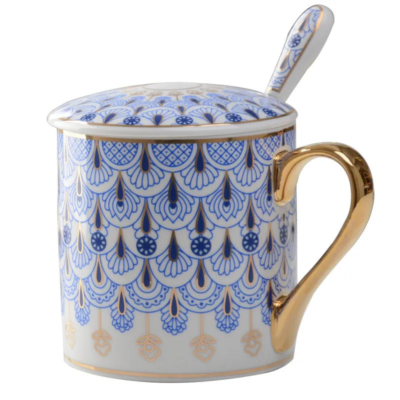 Luxury Couple's Mug Golden Edged