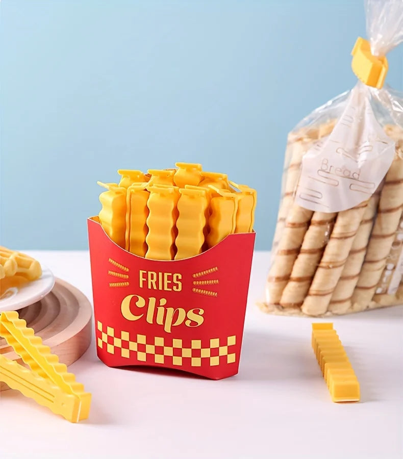 12PCS French Fry Shaped Sealing Clip - For Snack Sealin