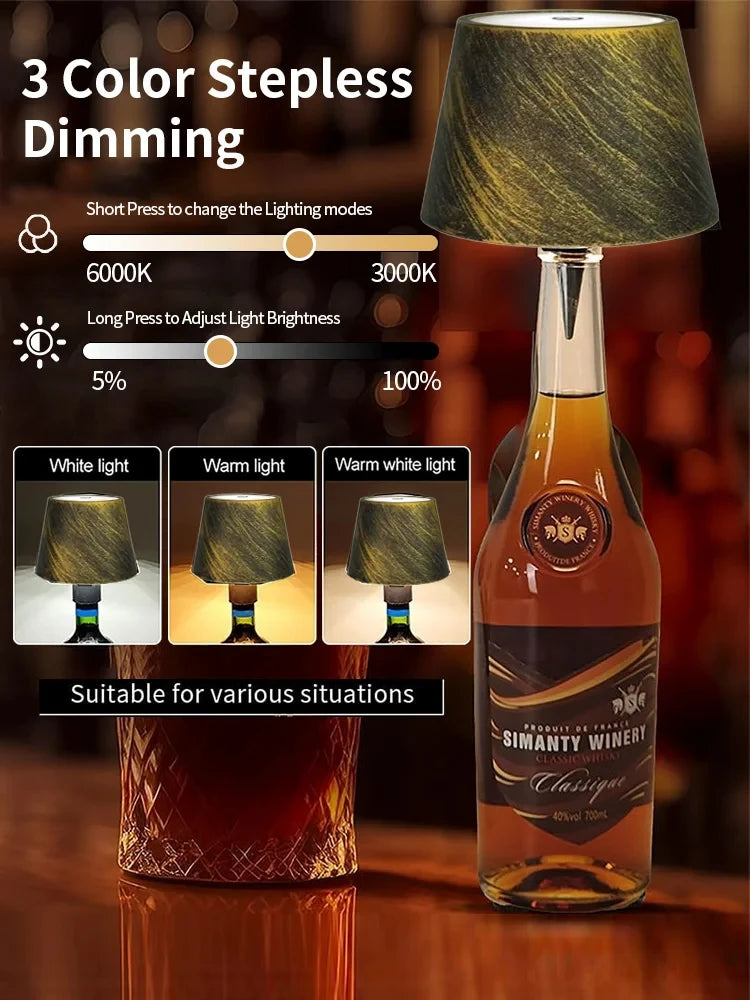 Wireless Wine Bottle Lamp