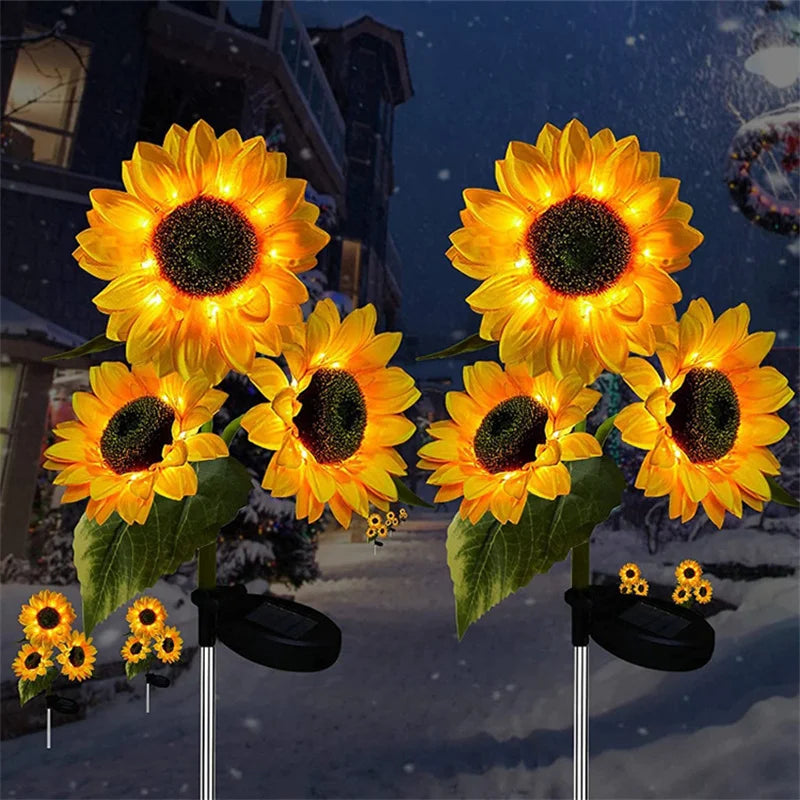 Solar Simulation Sunflower LED Lights