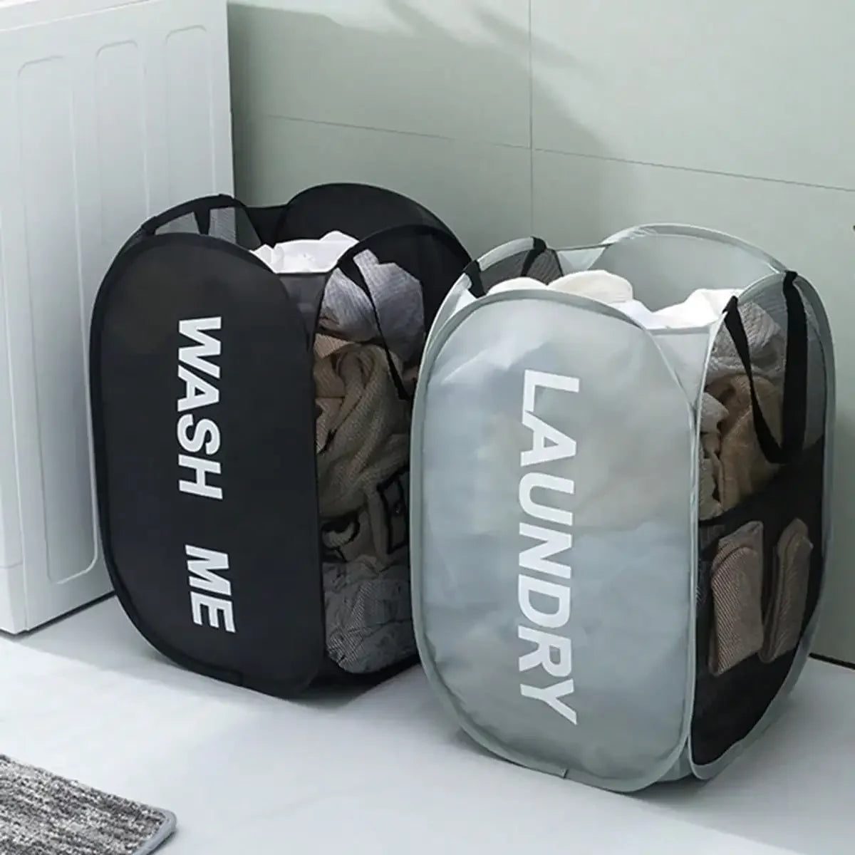 Portable Mesh Pop Up Laundry Hamper