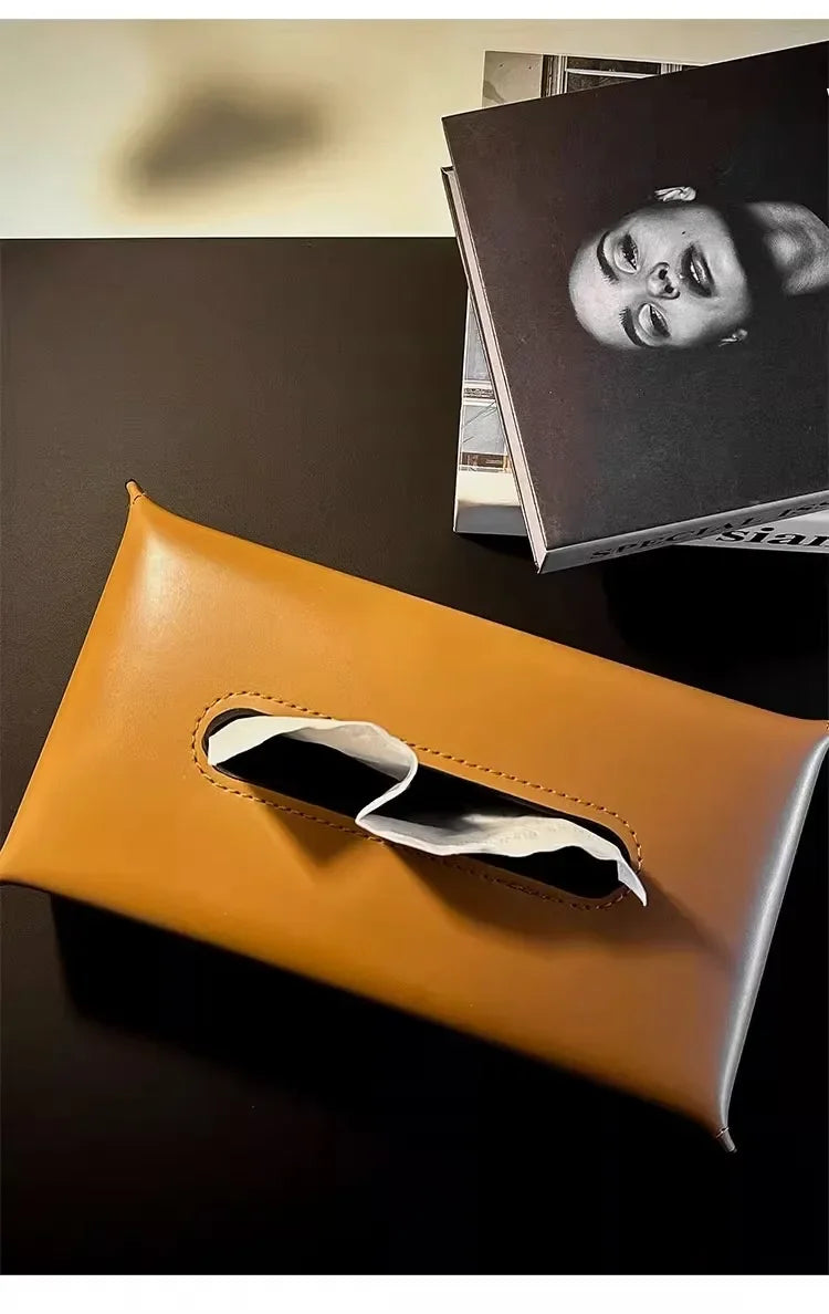 Leather Tissue Box