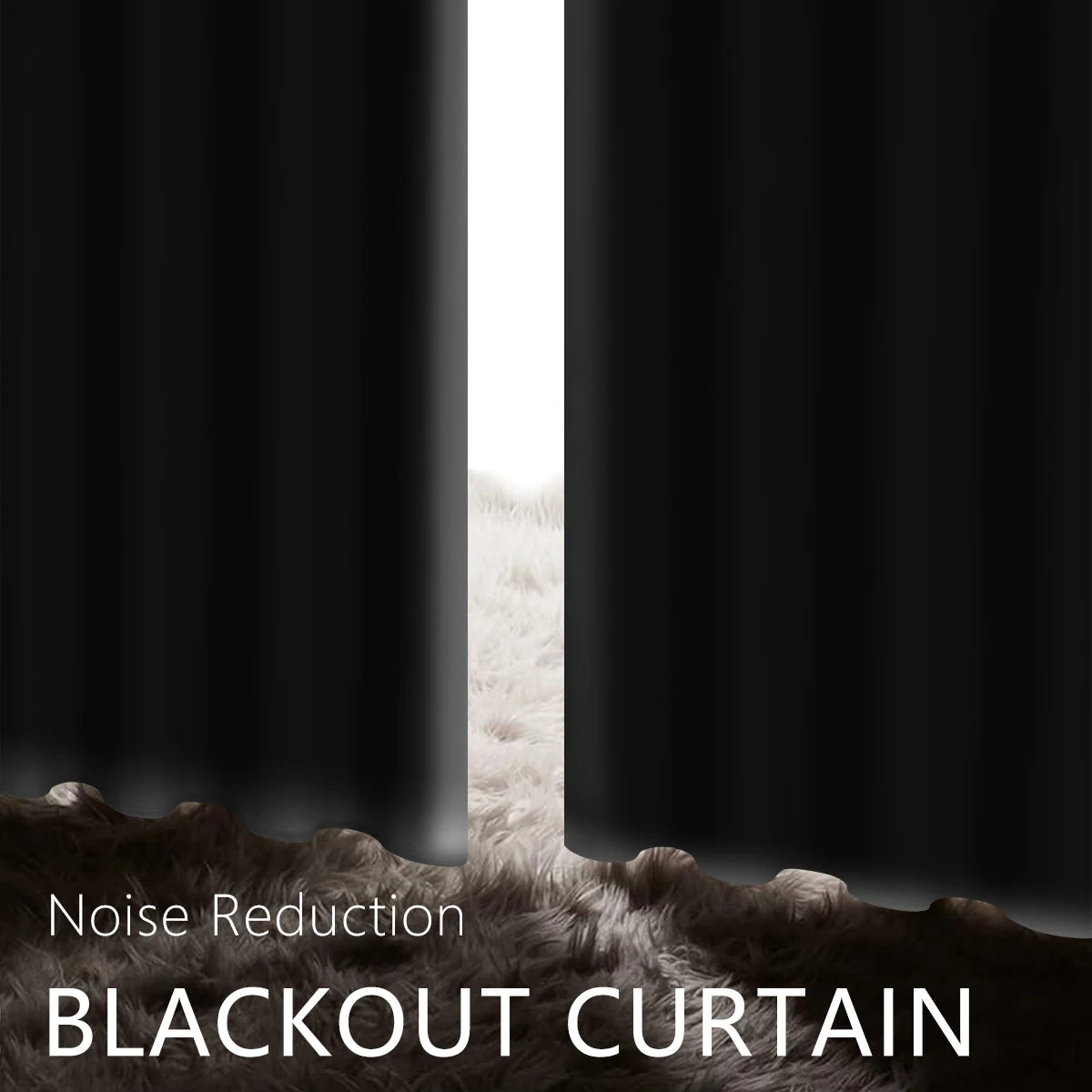 Full shading and sun protection 100% Blackout curtains