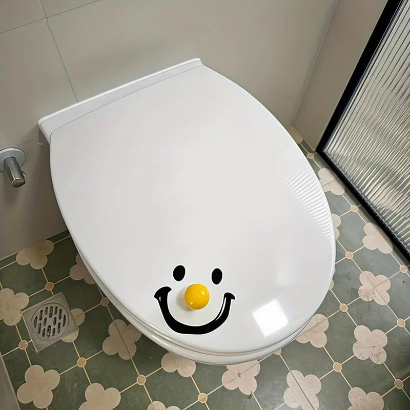 Contemporary Style Dopamine Smile Ball Toilet Lid Lifter