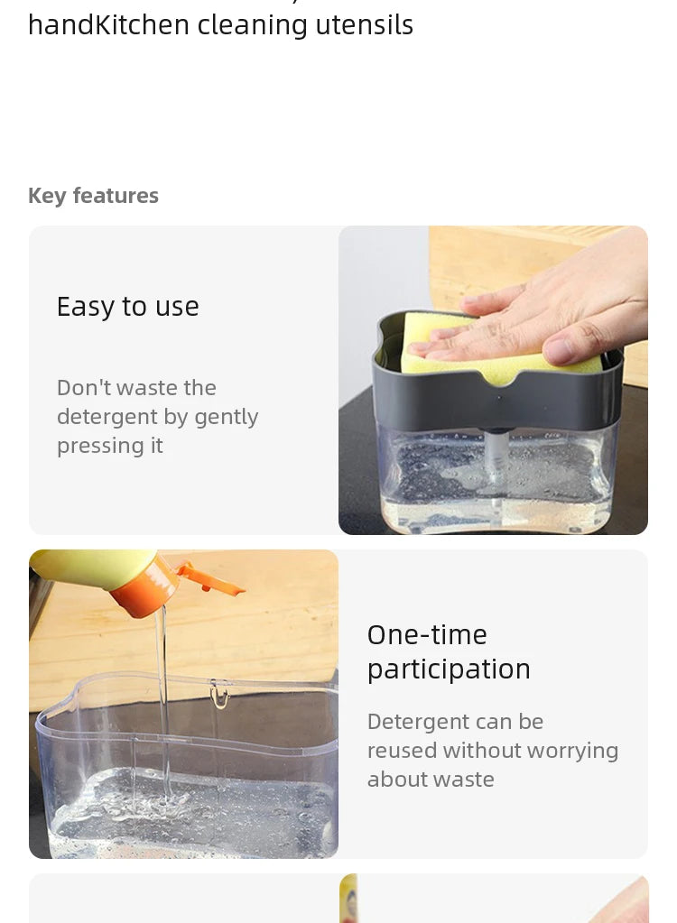 Kitchen Detergent Press Portable Soap