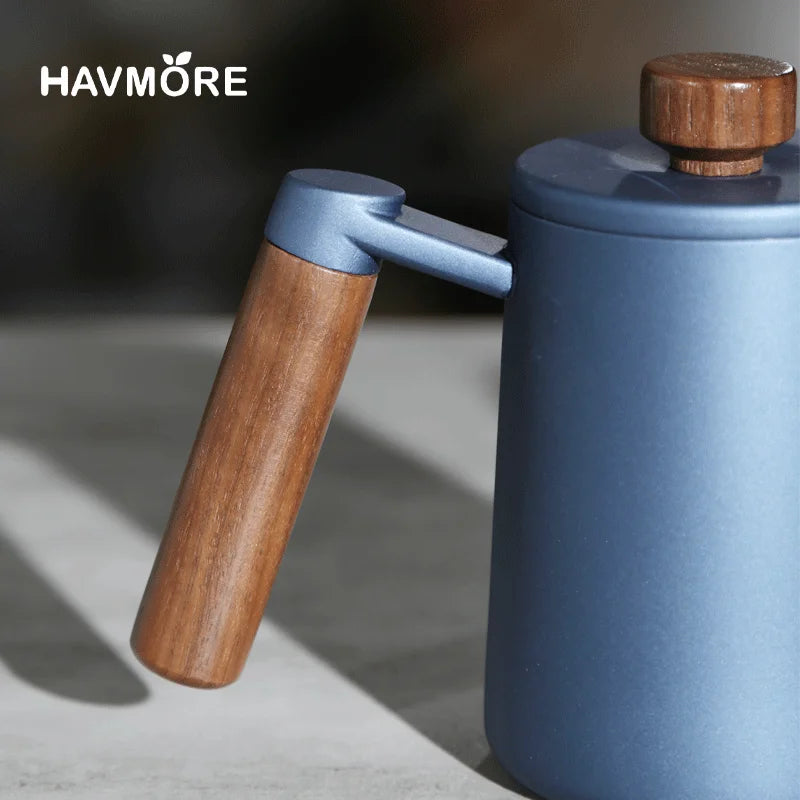 304 Stainless Steel 600ml Long Gooseneck Spout Barista Espresso Coffee Maker