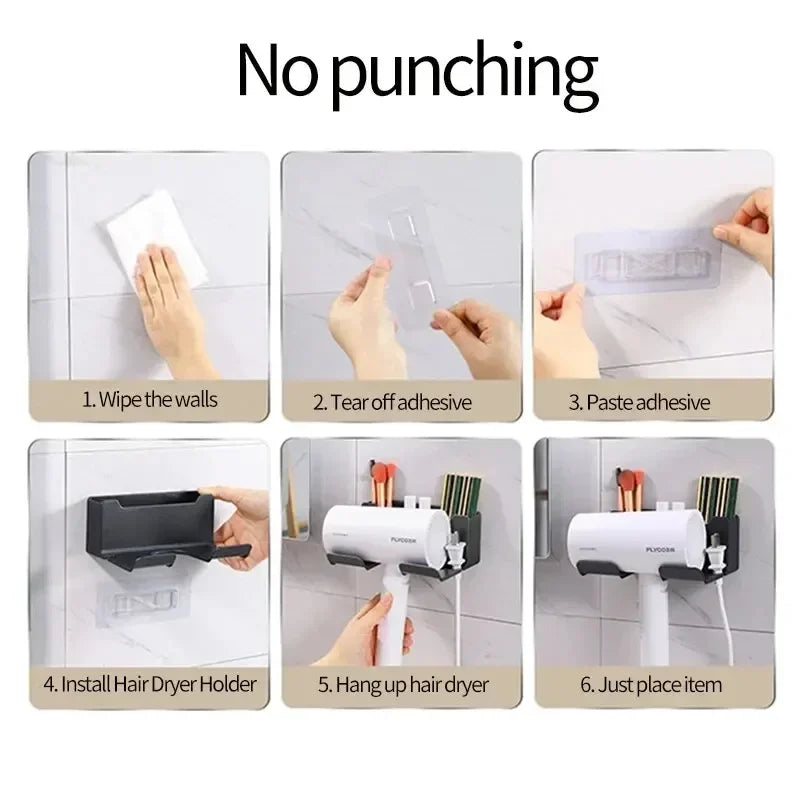 Hair Dryer Wall Holder