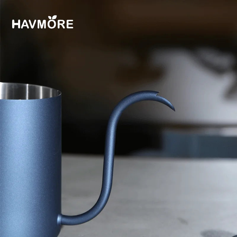 304 Stainless Steel 600ml Long Gooseneck Spout Barista Espresso Coffee Maker