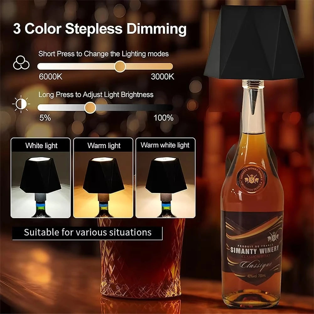 Wireless Wine Bottle Lamp