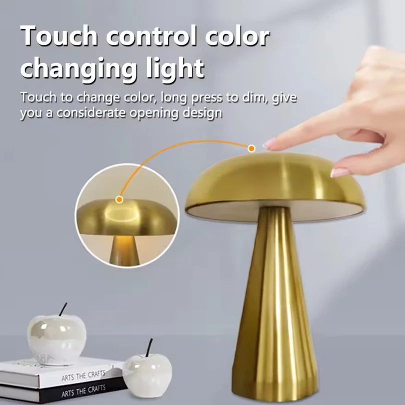 LED Table Lamp -Retro Mushroom