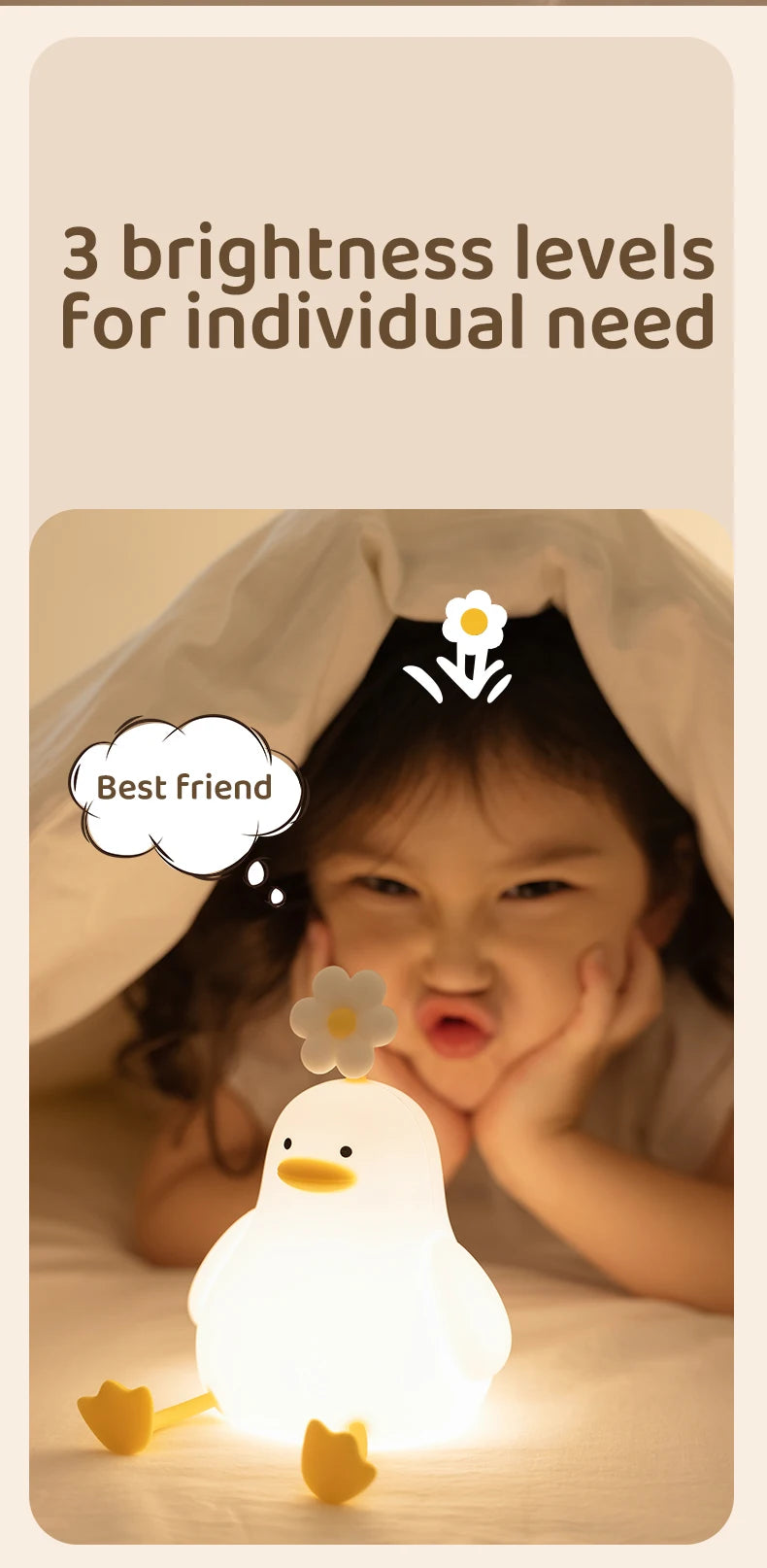 Led Children Night Light Duckling