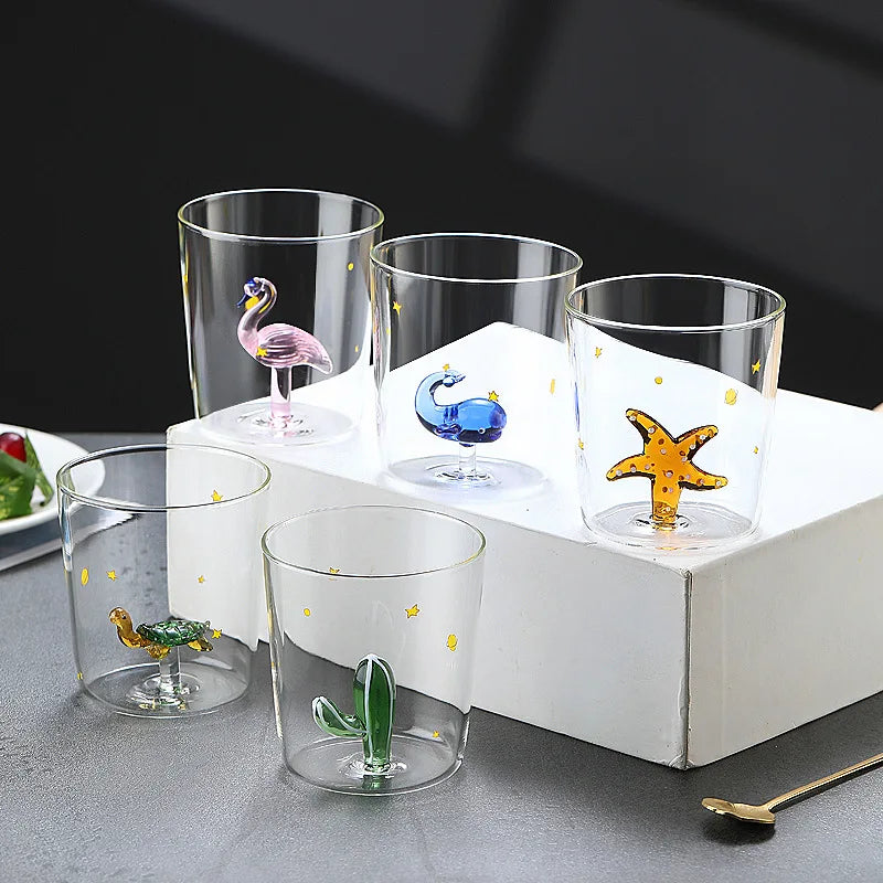 3D Creative Handmade Bubble Glass Cup