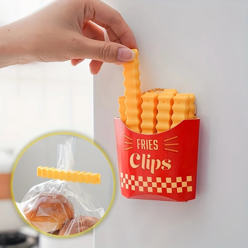 12PCS French Fry Shaped Sealing Clip - For Snack Sealin