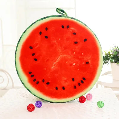 33cm Cushion Fruit Shape For In-bed Reading And Watching Back And Head Pillow Round Cushion Lint-free