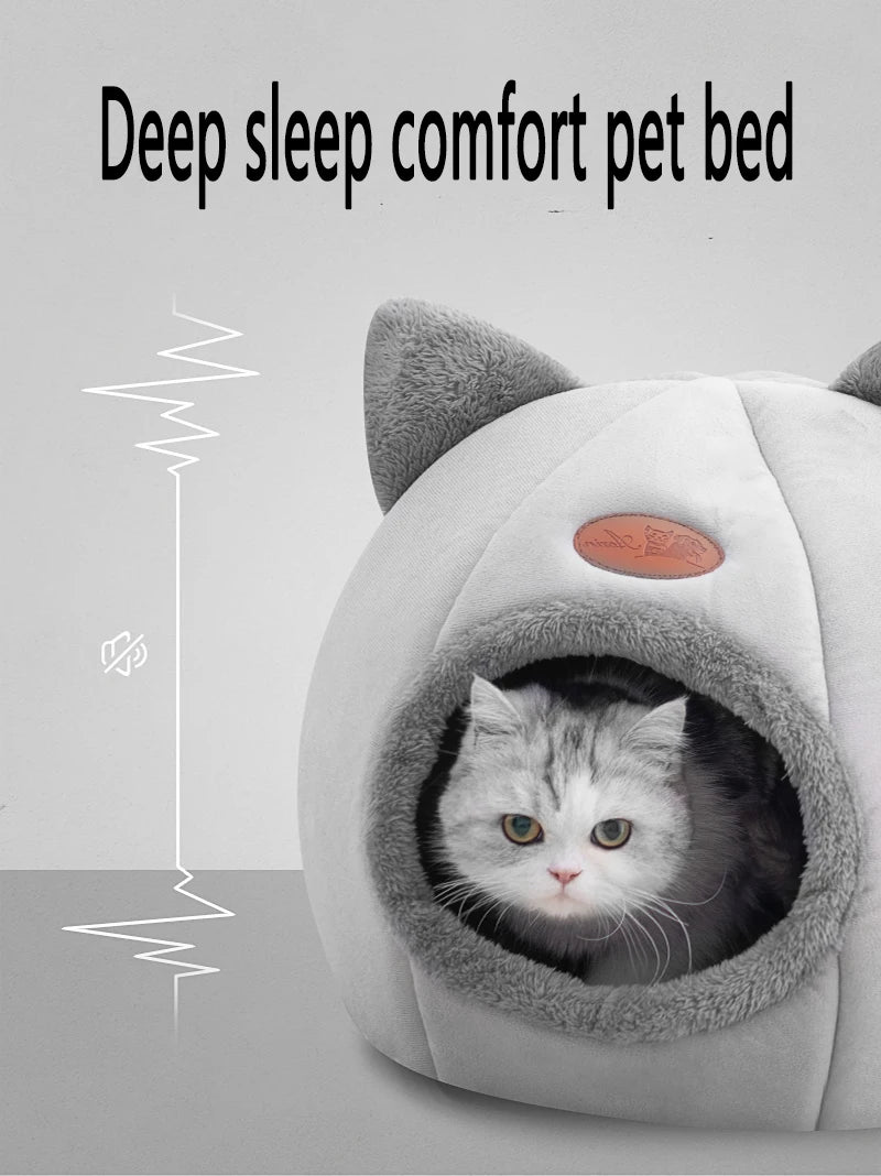 Deep Sleep Comfort In Winter Cat Bed