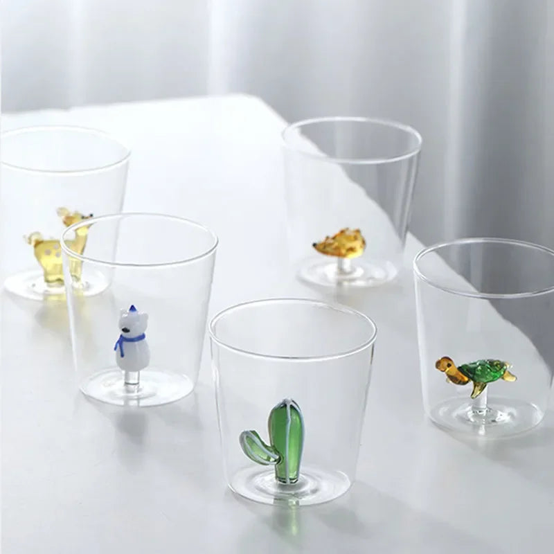 3D Creative Handmade Bubble Glass Cup