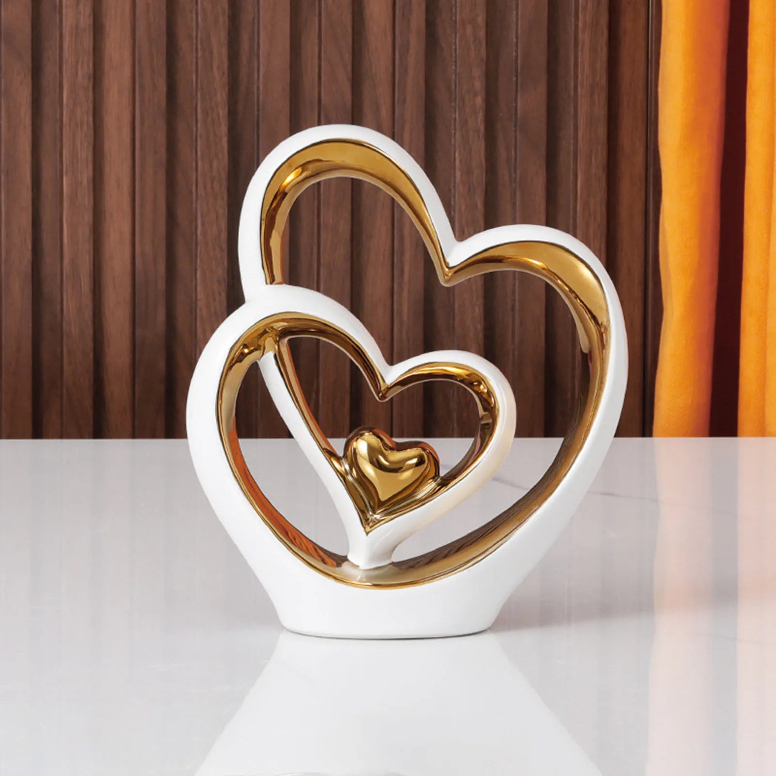 Ceramic Heart Statue