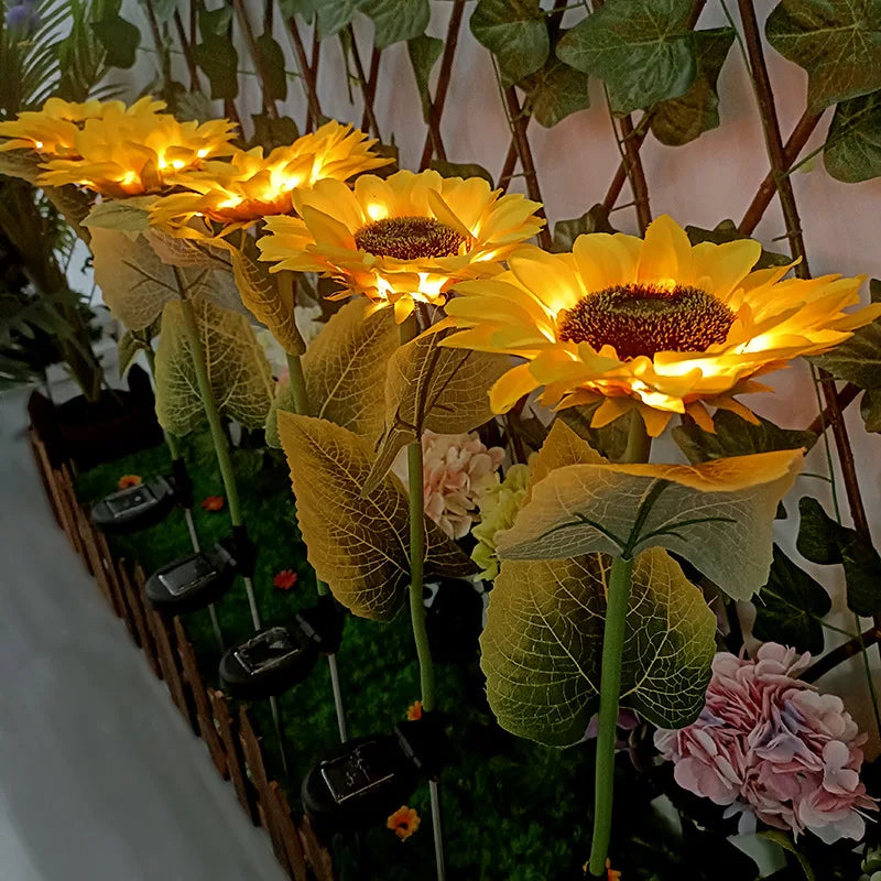 Solar Simulation Sunflower LED Lights
