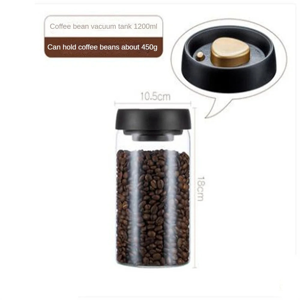 Transparent Glass Food Storage Jars