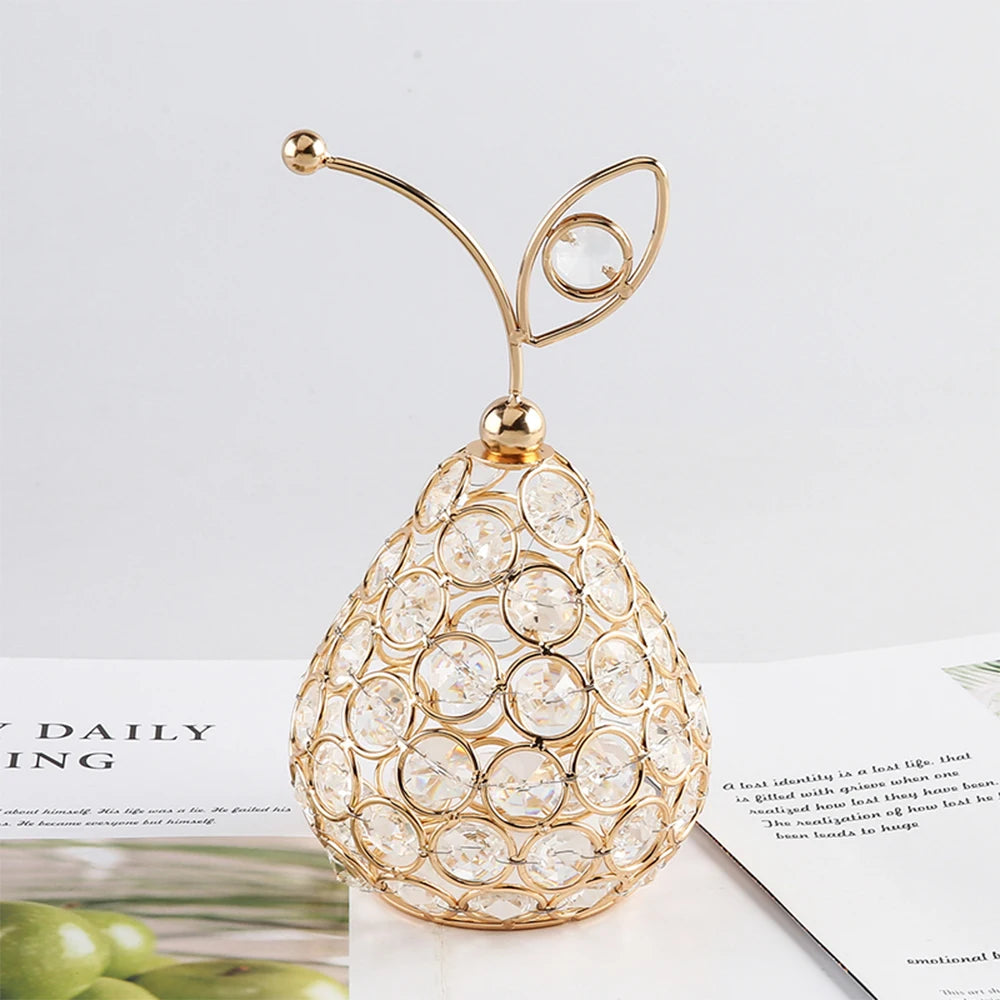Creative Crystal Apple Ornaments Bling Rhinestone