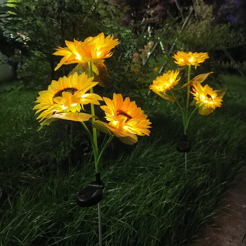 Solar Simulation Sunflower LED Lights